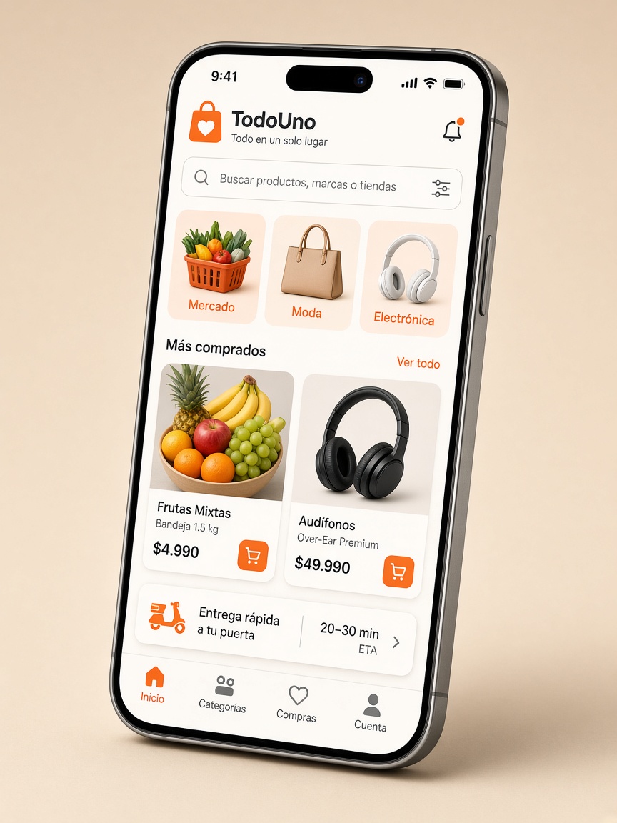 TodoUno app on a phone