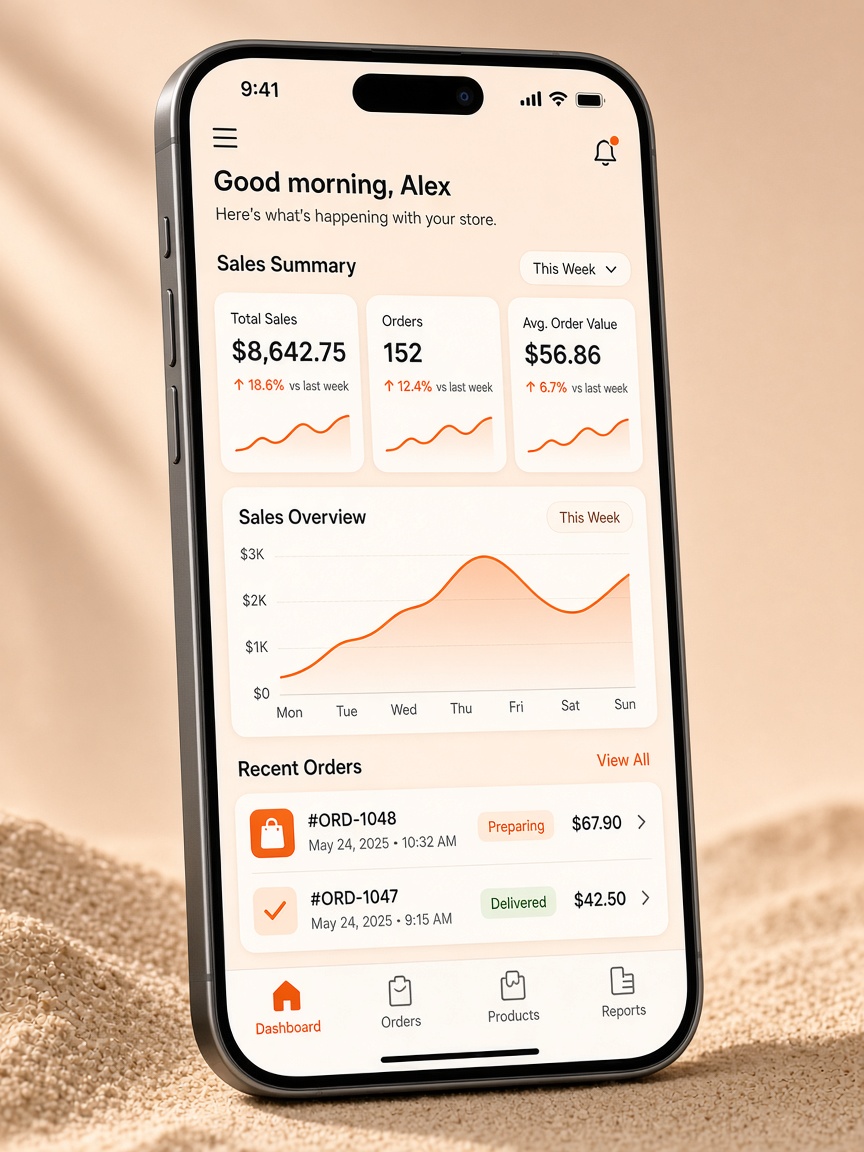 Merchant dashboard
